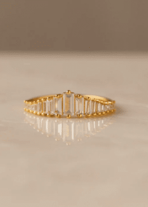 Art Deco Diamond Ring by Caitlyn Minimalist