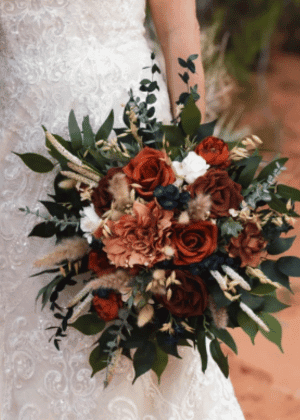 Fall mixed Wedding Flowers