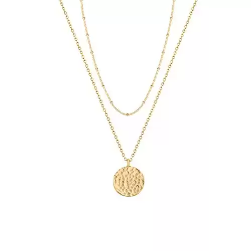 Layered Necklace Gold Satellite Chain