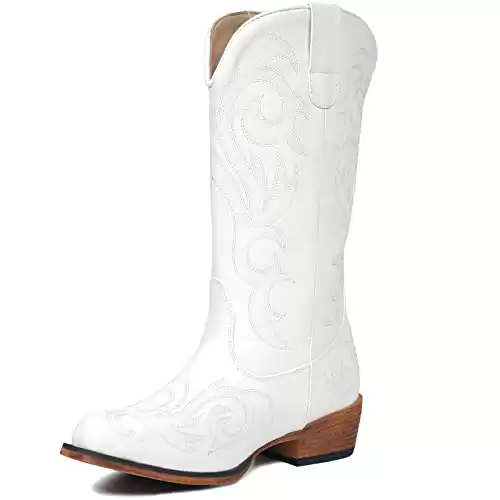 IUV Cowboy Boots For Women Pointy Toe Women's Western Boots Cowgirl Boots