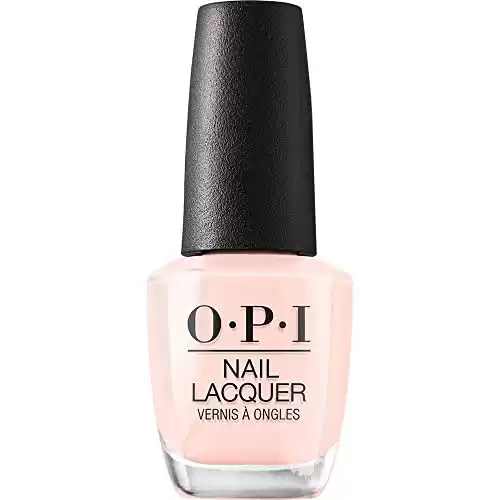 OPI Nail Lacquer Bubble Bath | Sheer Nude Pink Crème Chip Resistant Nail Polish | Vegan, Fast Drying, Streak Free