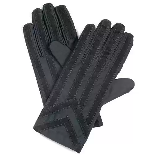 Isotoner Men's Cold Weather Gloves, Black, Medium-Large US