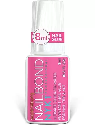 Super Strong Nail Glue For Nail Tips, Acrylic Nails and Press On Nails (8ml)