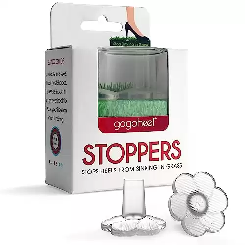 GoGoHeel STOPPERS Heel Protectors Stops Sinking into Grass