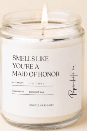 Maid Of Honor Candle - MOH Gifts Will You Be My Maid of Honor