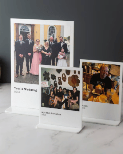 Personalised Photo Print Plaque With Custom Message