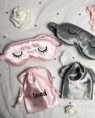 Personalized Sleep Eye Mask with Pouch