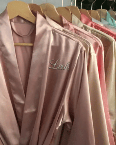 Rose Gold Bridesmaid Gifts Satin Robes Bridal Party