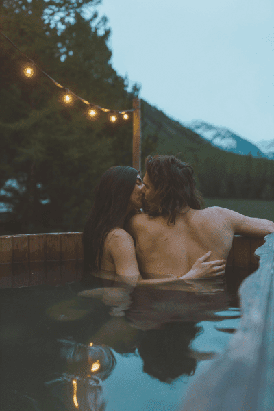 Winter Hot Tub Experience engagement