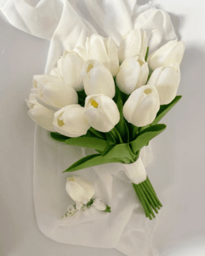 bridal bouquet ,bouquet of tulips