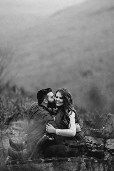 fall engagement photography golden hour mountain danica b photography