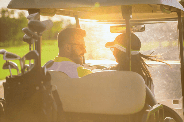 golf engagement photoshoot ideas fall