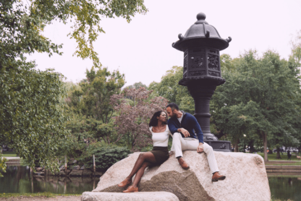 fall engagement photoshoot ideas walk in the park mikeindiphotography