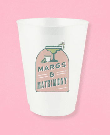 Margs and Matrimony Bachelorette Cups, 12 Pk