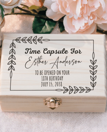 Personalized Time Capsule Keepsake Box