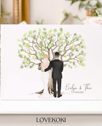 Wedding Fingerprint Tree Guest Book
