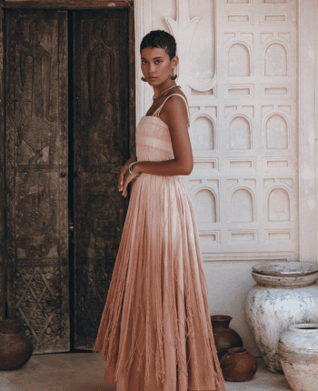 formal short sleeve maxi dress Tamsin Short Sleeve Modal Maxi Dress / Mahogany | MESHKI main image 1