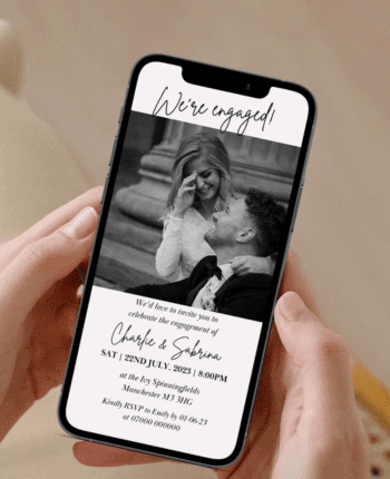 Digital Engagement Party Invite Template