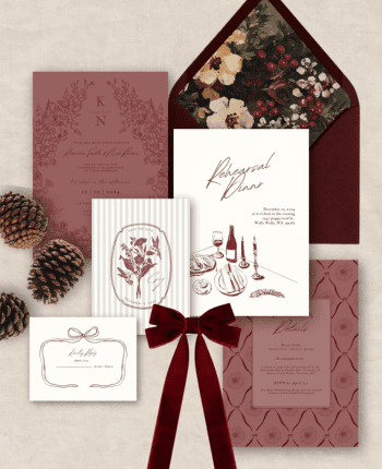 Winter and Wine Wedding Suite- BUNDLE