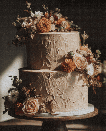 22 Aesthetic Fall Wedding Cake Ideas