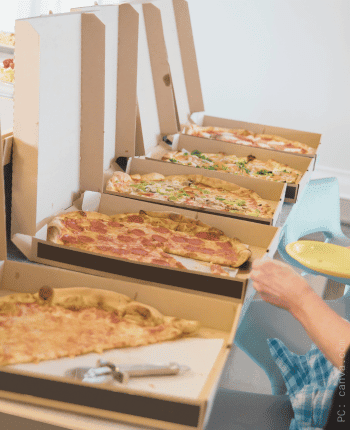 pizza party casual engagement party