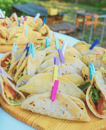 taco bar engagement party