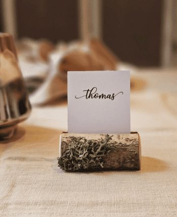 30 pieces of rustic wooden place card holders