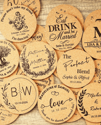 Bulk Personalized Cork Coasters