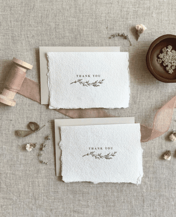Deckled Edge Cards - Handmade Paper