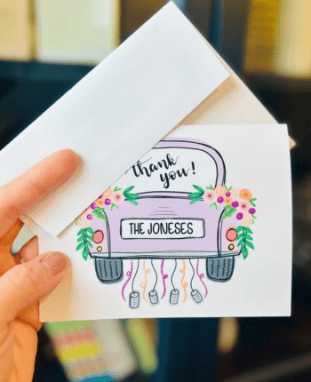 Personalized Wedding Thank You Cards