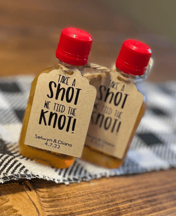 Take a Shot We Tied the Knot Tag