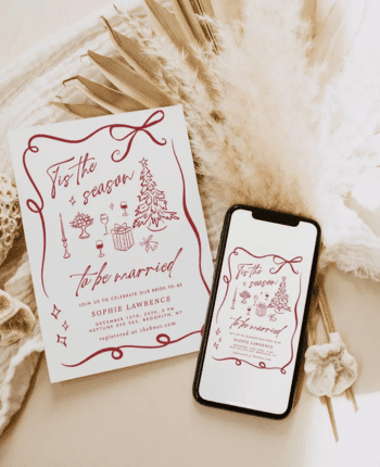 Christmas Bridal Shower Invitation