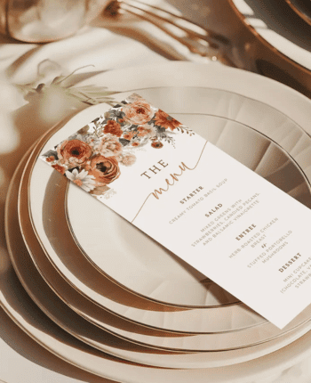 Fall In Love Menu Template