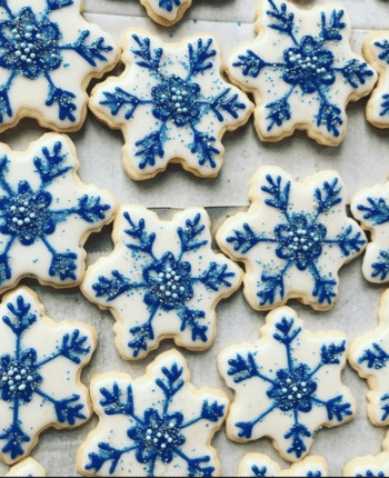 Large Snowflake Cookies