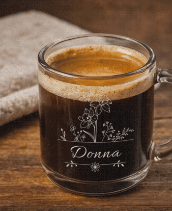 Personalized Birth Flower Mug