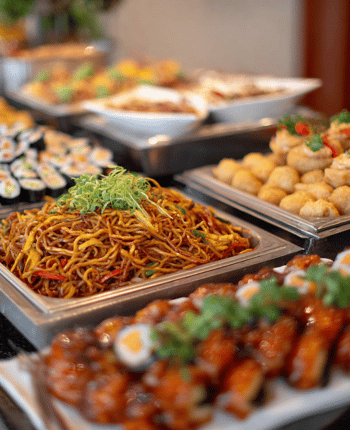 asian wedding buffet