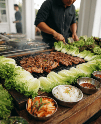 korean bbq wedding reception food ideas