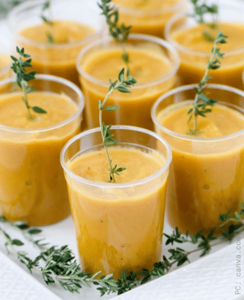 soup shooters bridal shower food