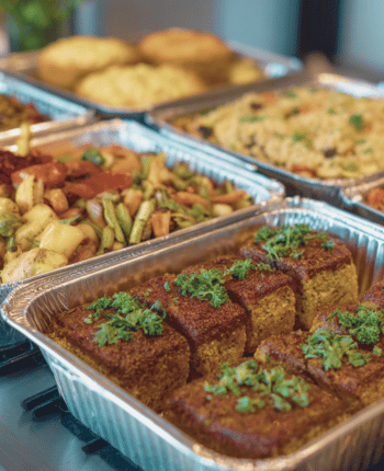 vegetarian buffet wedding reception