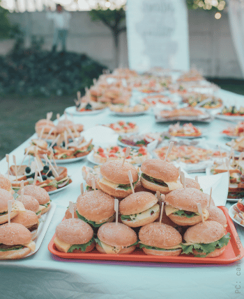 wedding buffet slider station ideas