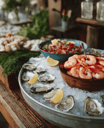 wedding raw bar buffet
