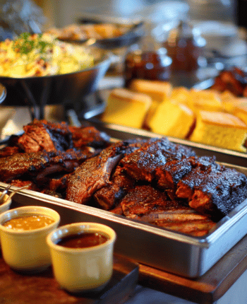 wedding reception bbq buffet