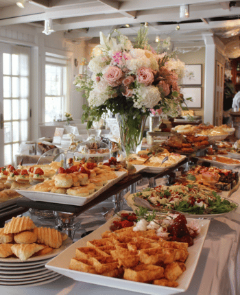 wedding reception brunch buffet