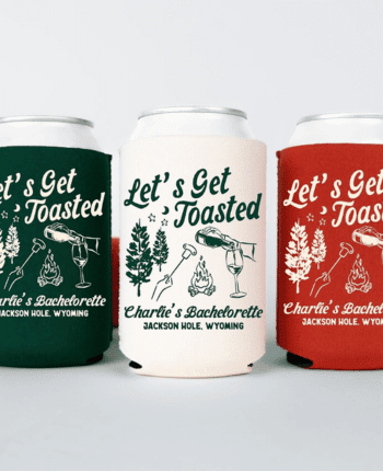 Let's Get Toasted Bachelorette Can Coolers