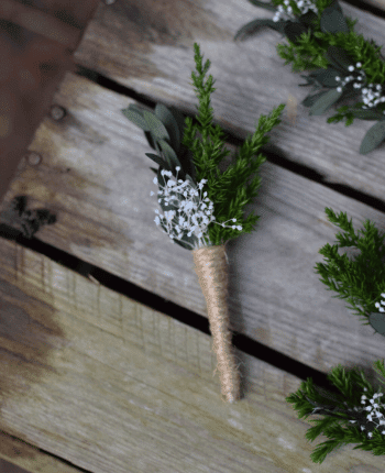 Rustic wedding buttonhole, Woodland boutonniere